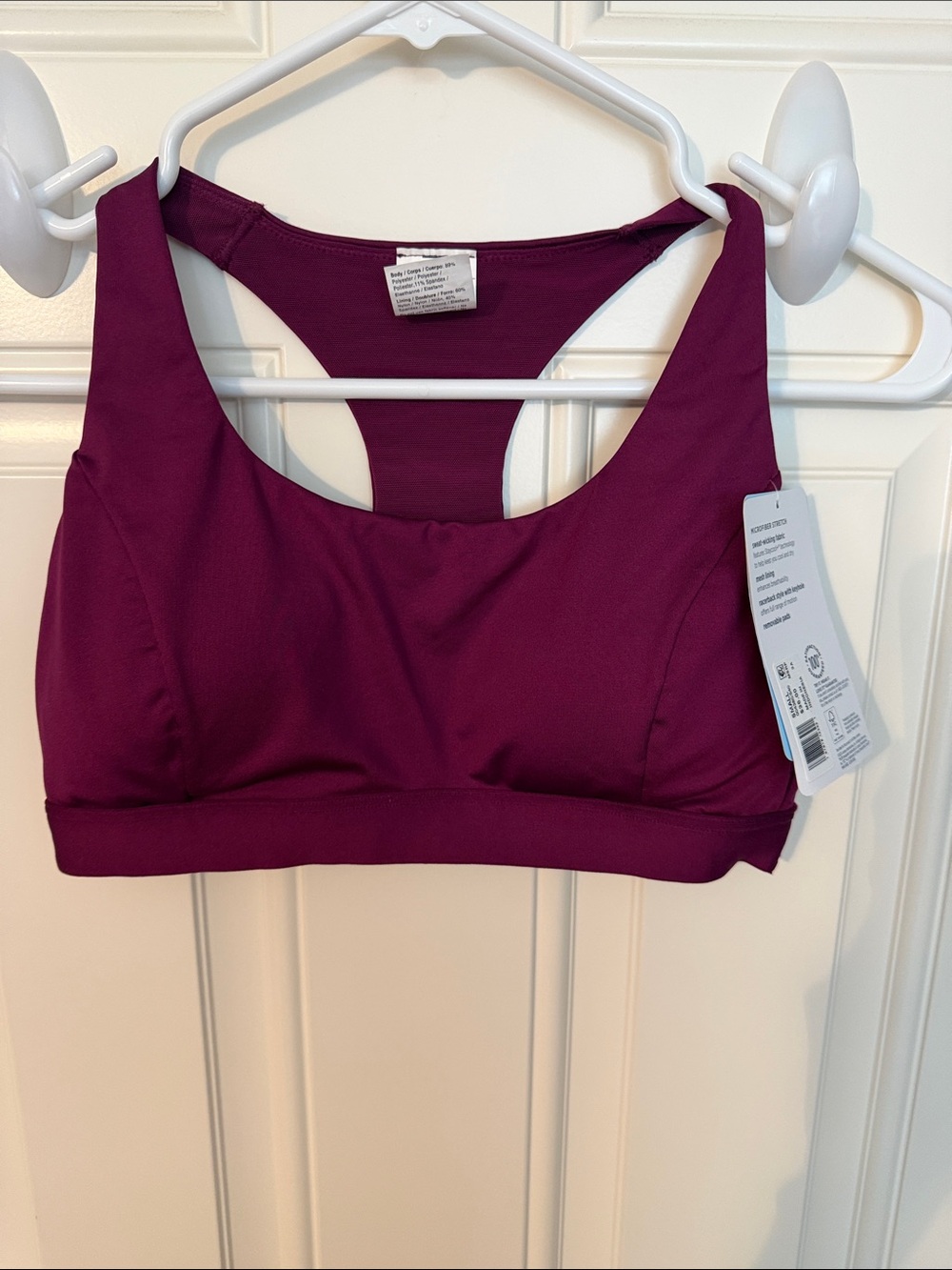 Jockey Plum Racerback Sports Bra